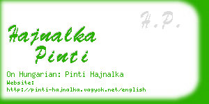 hajnalka pinti business card